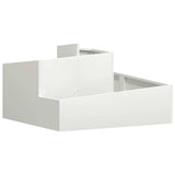 Garden Planter White 80 x 80 x 50 cm Cold-rolled steel
