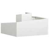 Garden Planter White 80 x 80 x 50 cm Cold-rolled steel