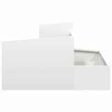 Garden Planter White 80 x 80 x 50 cm Cold-rolled steel