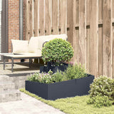 Garden Planter Anthracite 80 x 80 x 50 cm Cold-rolled steel