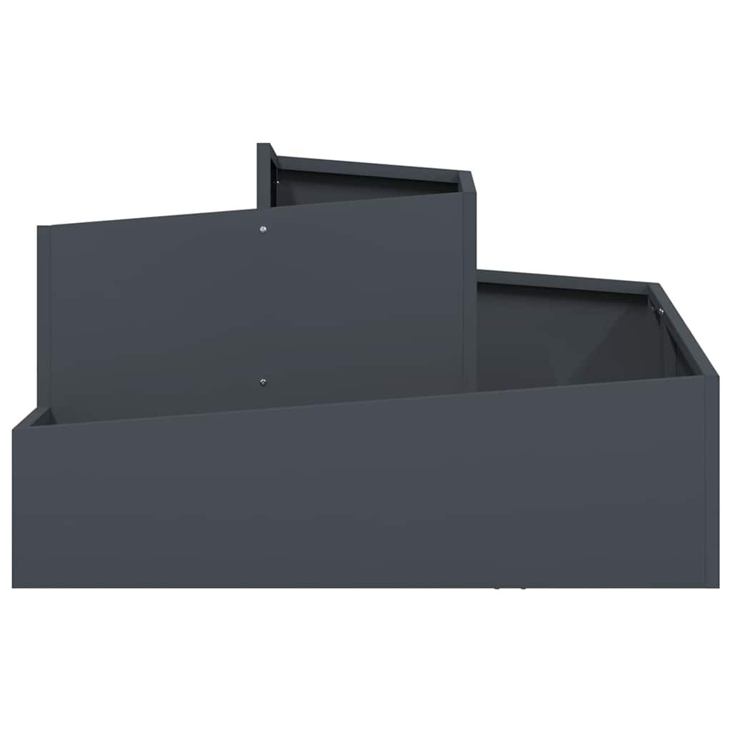 Garden Planter Anthracite 80 x 80 x 50 cm Cold-rolled steel