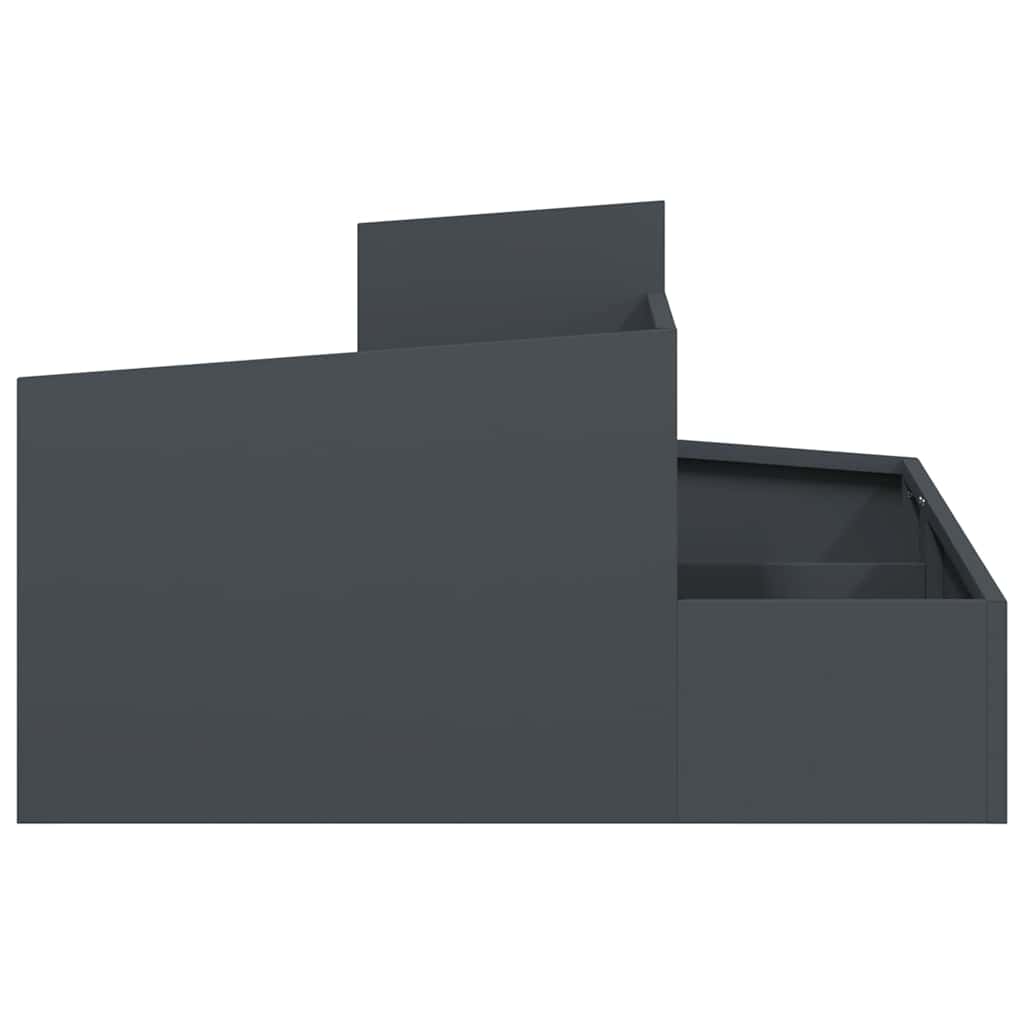 Garden Planter Anthracite 80 x 80 x 50 cm Cold-rolled steel