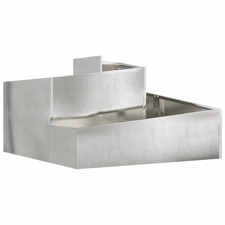 Garden Planter Silver 80 x 80 x 50 cm Stainless steel