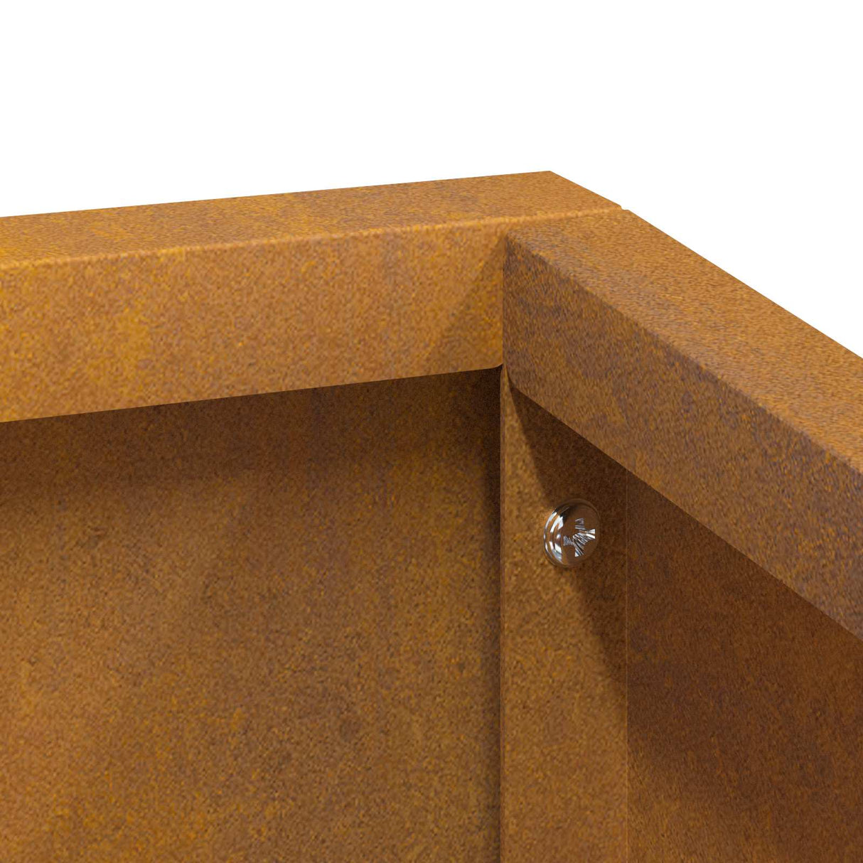 Garden Planter Brown 80 x 80 x 50 cm Weathering Steel