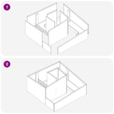 Garden Planter Brown 80 x 80 x 50 cm Weathering Steel
