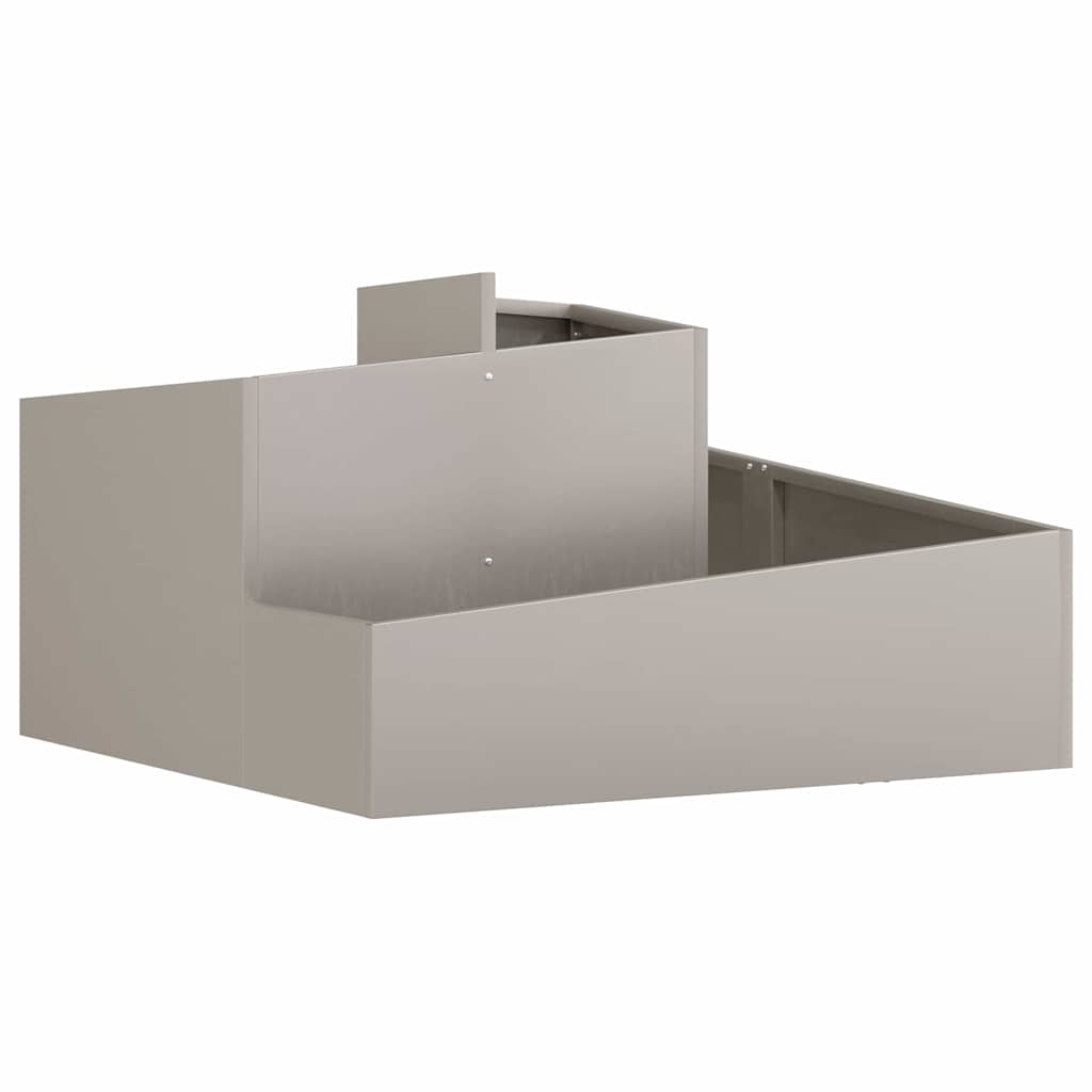 Garden Planter Brown 80 x 80 x 50 cm Weathering steel