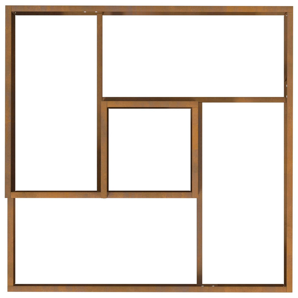 Garden Planter Brown 80 x 80 x 50 cm Weathering Steel