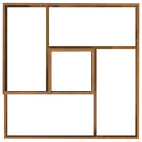 Garden Planter Brown 80 x 80 x 50 cm Weathering Steel