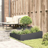 Garden Planter Black 100 x 100 x 50 cm Steel