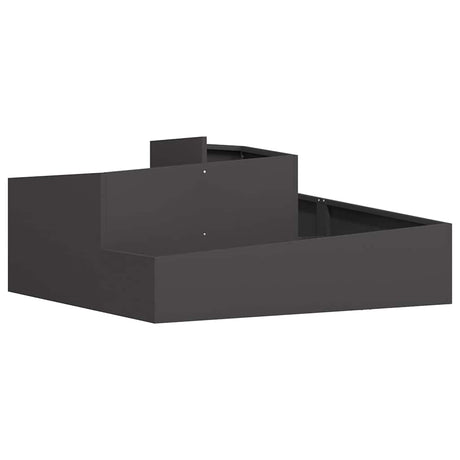 Garden Planter Black 100 x 100 x 50 cm Steel