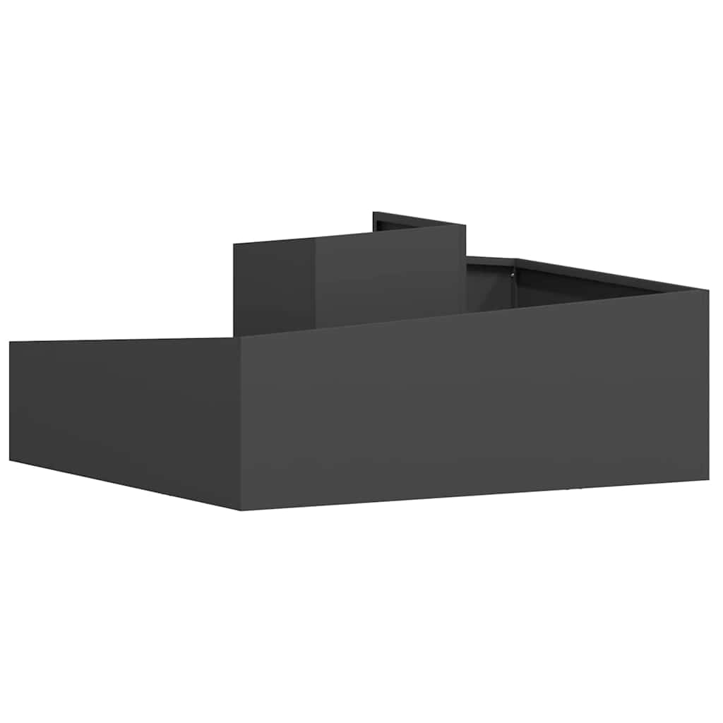 Garden Planter Black 100 x 100 x 50 cm Steel