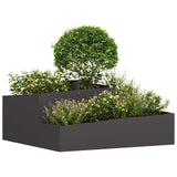 Garden Planter Black 100 x 100 x 50 cm Steel