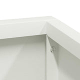 Garden Planter White 100 x 100 x 50 cm Steel