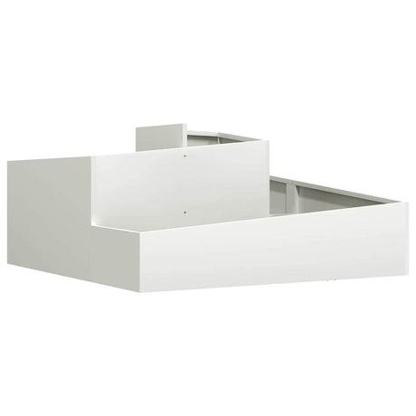 Garden Planter White 100 x 100 x 50 cm Steel