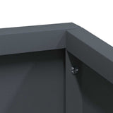 Garden Planter Anthracite 100 x 100 x 50 cm Steel