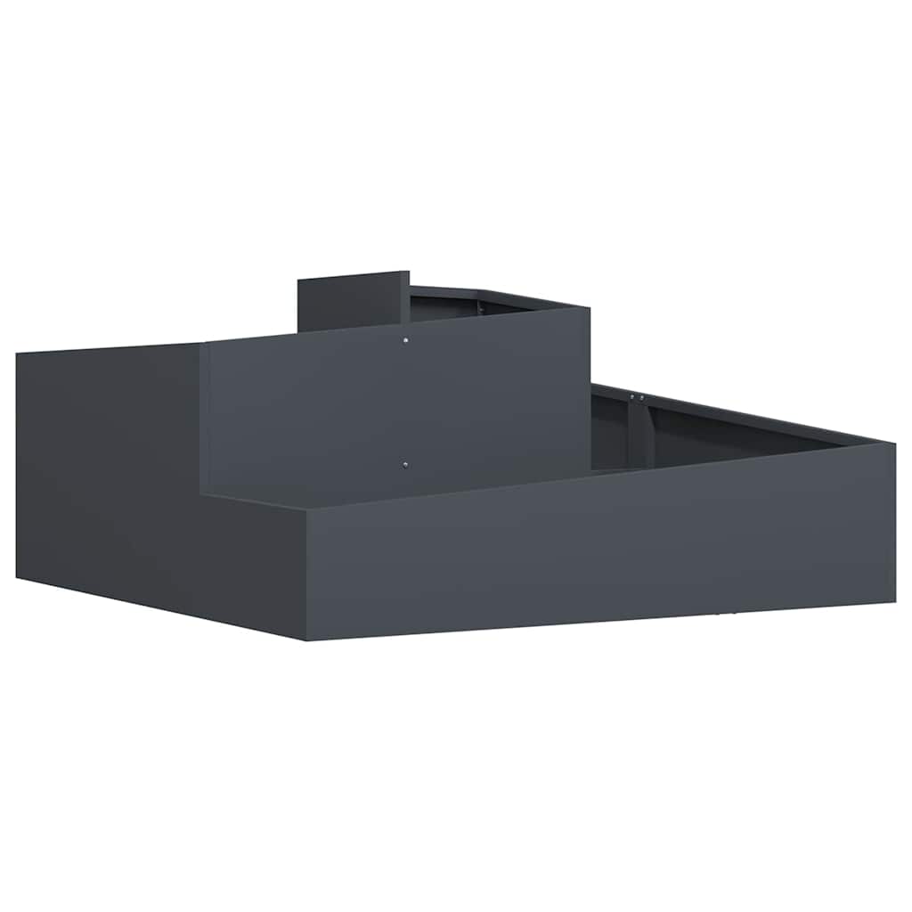 Garden Planter Anthracite 100 x 100 x 50 cm Steel