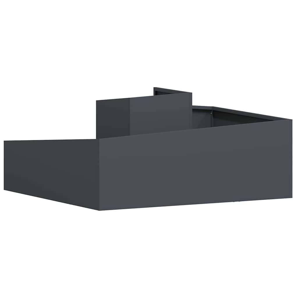 Garden Planter Anthracite 100 x 100 x 50 cm Steel