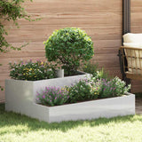 Garden Planter Silver 100 x 100 x 50 cm Stainless steel