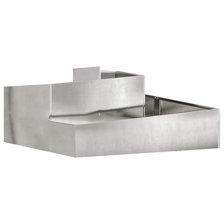 Garden Planter Silver 100 x 100 x 50 cm Stainless steel