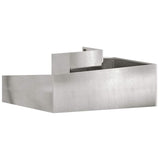 Garden Planter Silver 100 x 100 x 50 cm Stainless steel
