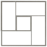 Garden Planter Silver 100 x 100 x 50 cm Stainless steel