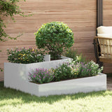 Garden Planter Silver 100 x 100 x 50 cm Galvanised steel