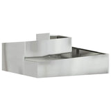 Garden Planter Silver 100 x 100 x 50 cm Galvanised steel