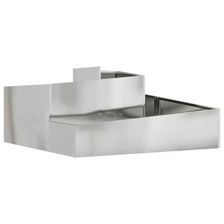 Garden Planter Silver 100 x 100 x 50 cm Galvanised steel