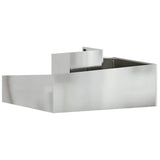 Garden Planter Silver 100 x 100 x 50 cm Galvanised steel