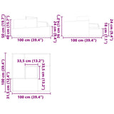 Garden Planter Silver 100 x 100 x 50 cm Galvanised steel