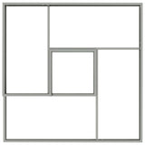 Garden Planter Silver 100 x 100 x 50 cm Galvanised steel