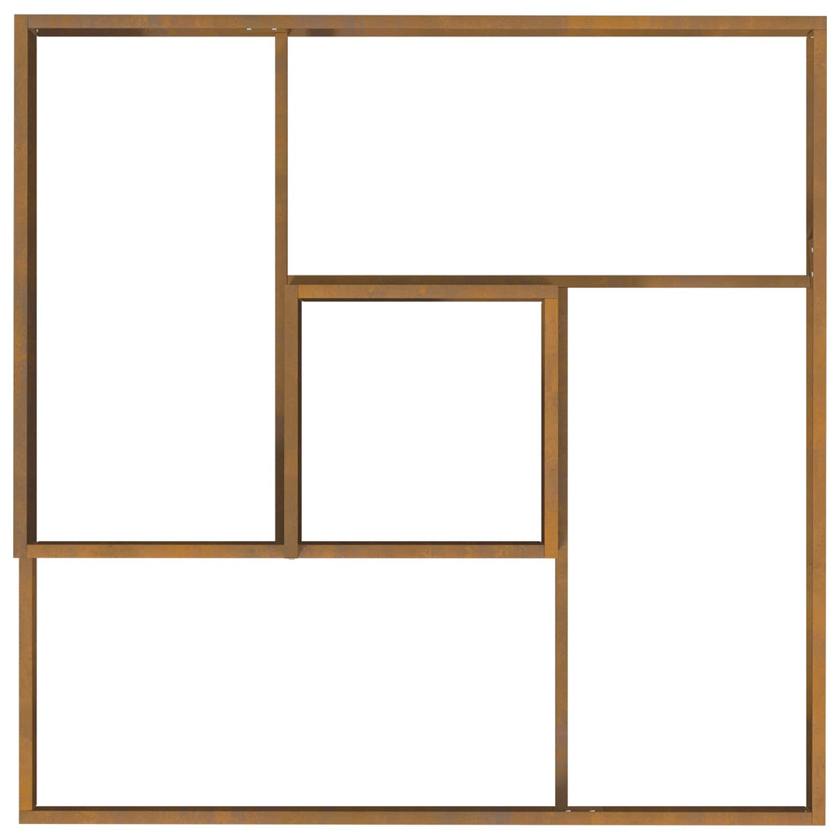 Garden Planter Brown 100 x 100 x 50 cm Weathering Steel