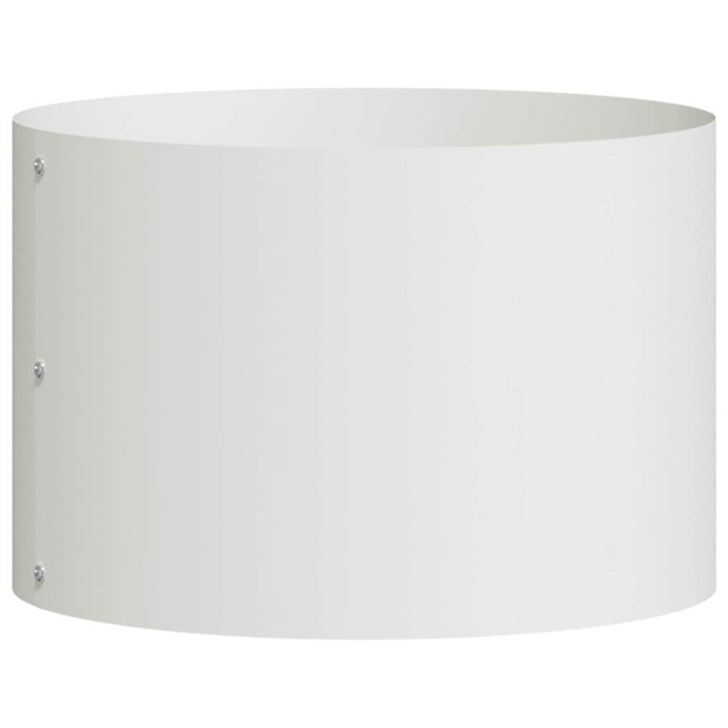 Garden Planter White 30 x 30 x 20 cm Steel