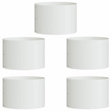 Garden Planters 5 pcs White 30 x 30 x 20 cm Steel