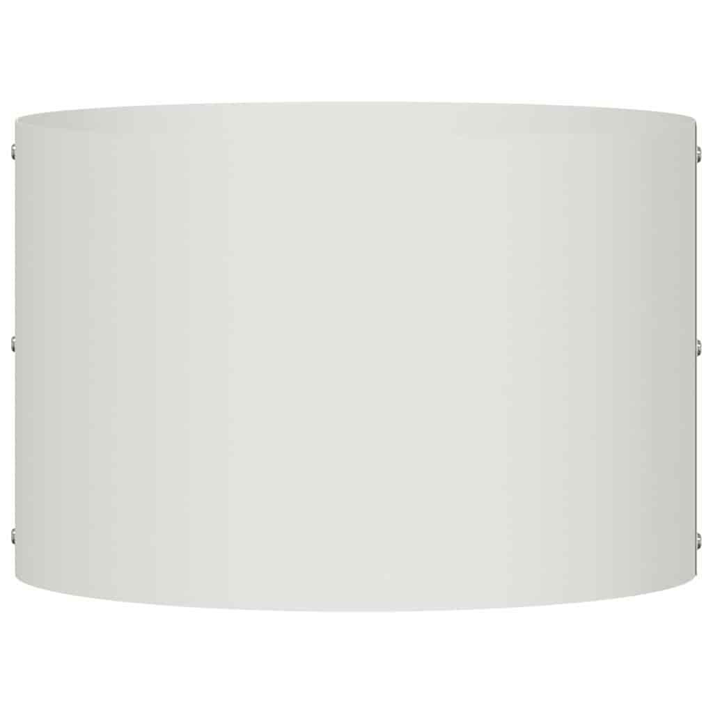 Garden Planters 5 pcs White 30 x 30 x 20 cm Steel