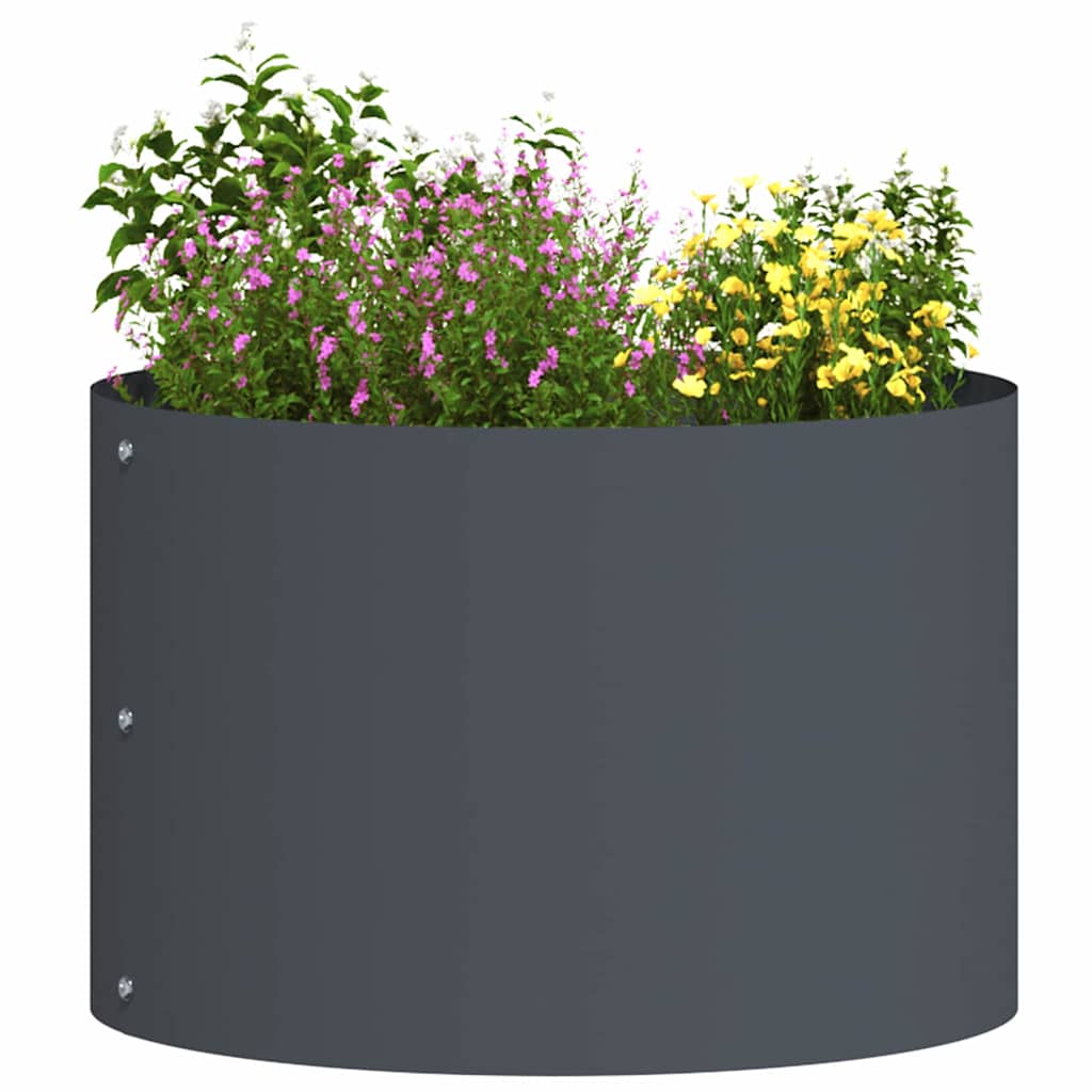 Garden Planters 5 pcs Anthracite 30 x 30 x 20 cm Steel