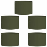 Garden Planters 5 pcs Olive green 30 x 30 x 20 cm Steel
