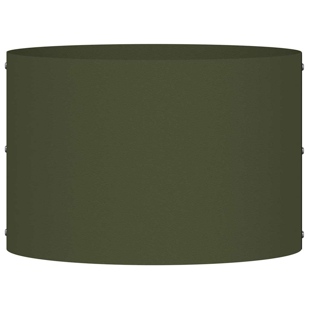 Garden Planters 5 pcs Olive green 30 x 30 x 20 cm Steel