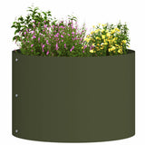 Garden Planters 5 pcs Olive green 30 x 30 x 20 cm Steel