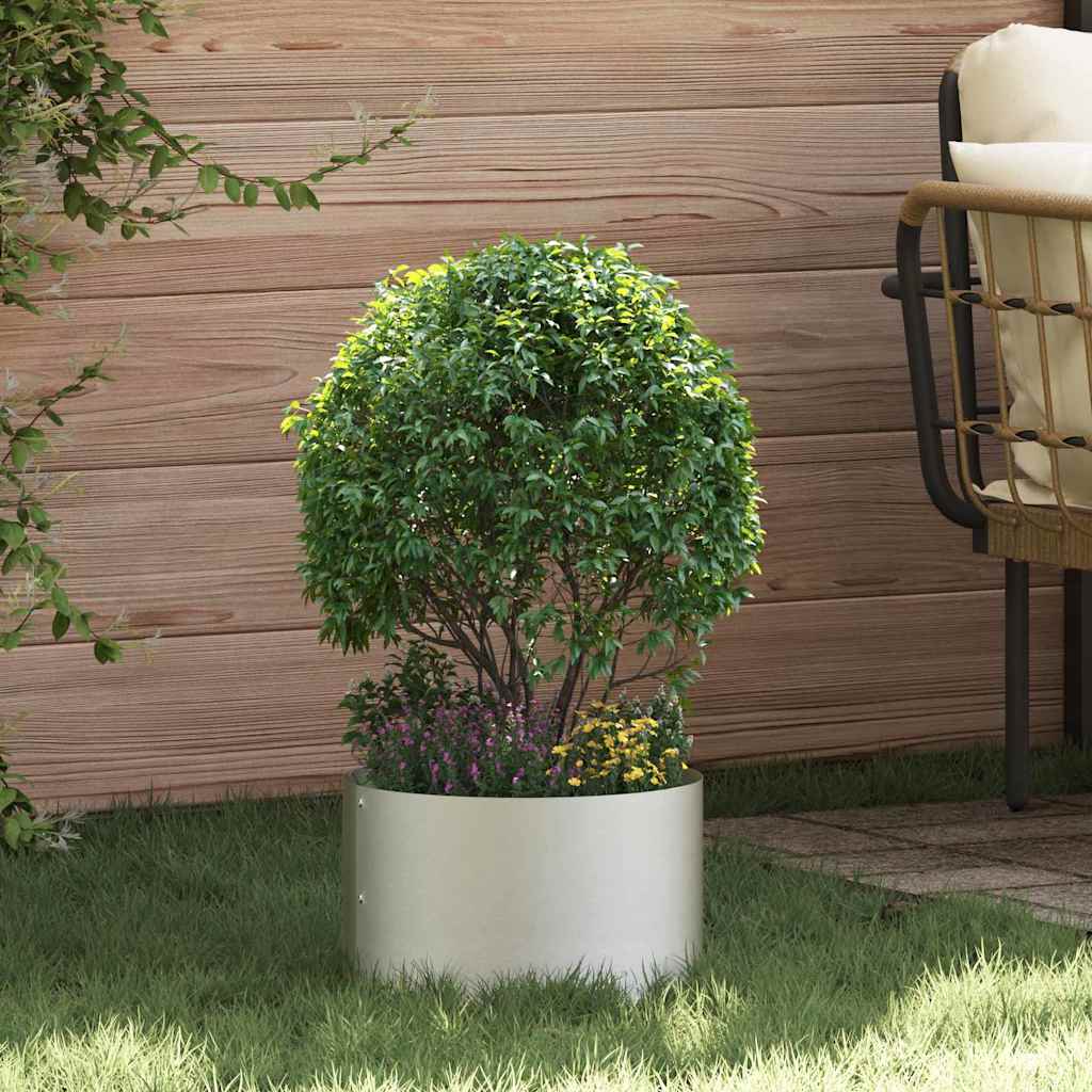 Garden Planter Silver 30 x 30 x 20 cm Stainless steel