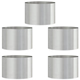 Garden Planters 5 pcs Silver 30 x 30 x 20 cm Stainless steel