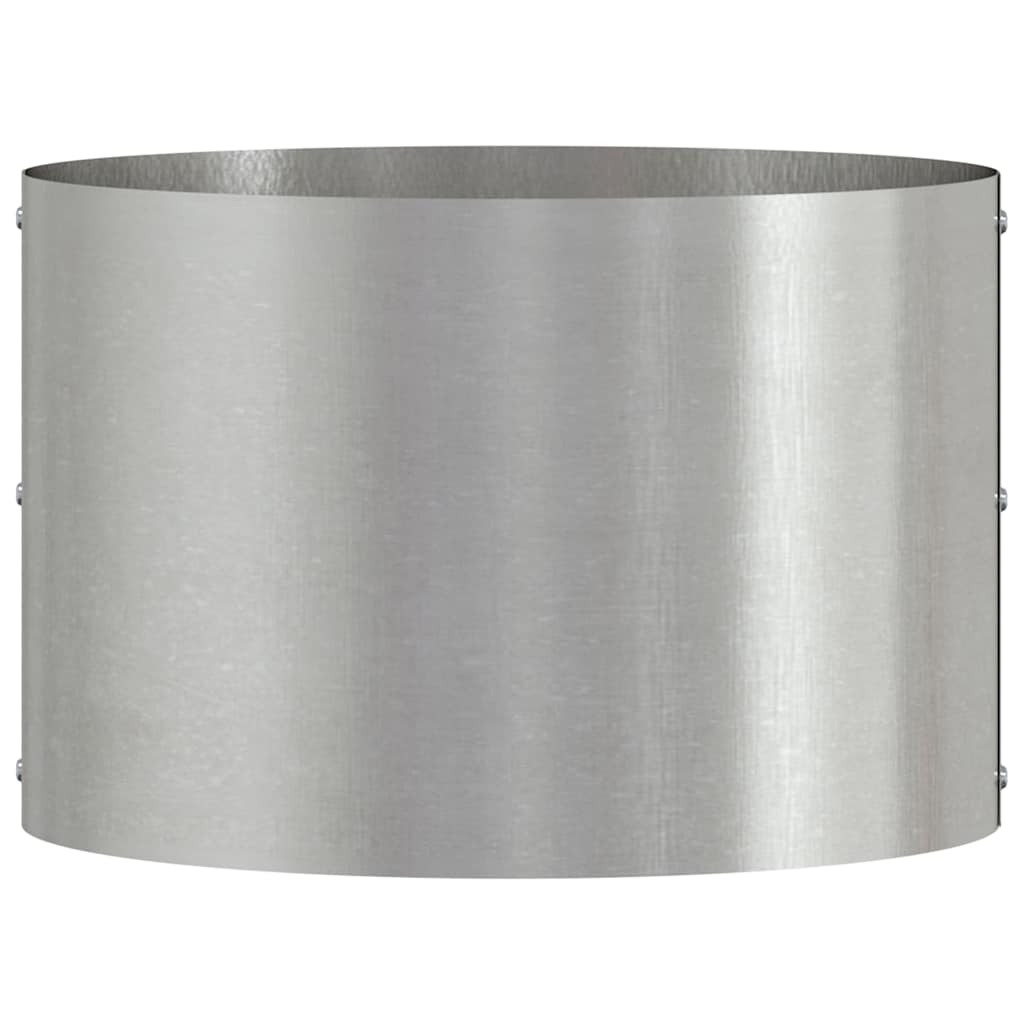Garden Planters 5 pcs Silver 30 x 30 x 20 cm Stainless steel