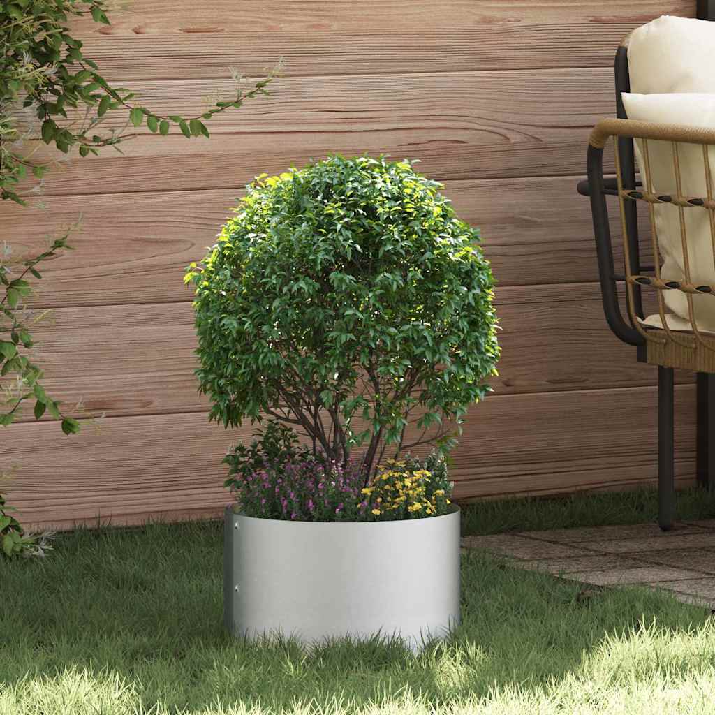 Garden Planters 5 pcs Silver 30 x 30 x 20 cm Galvanised steel