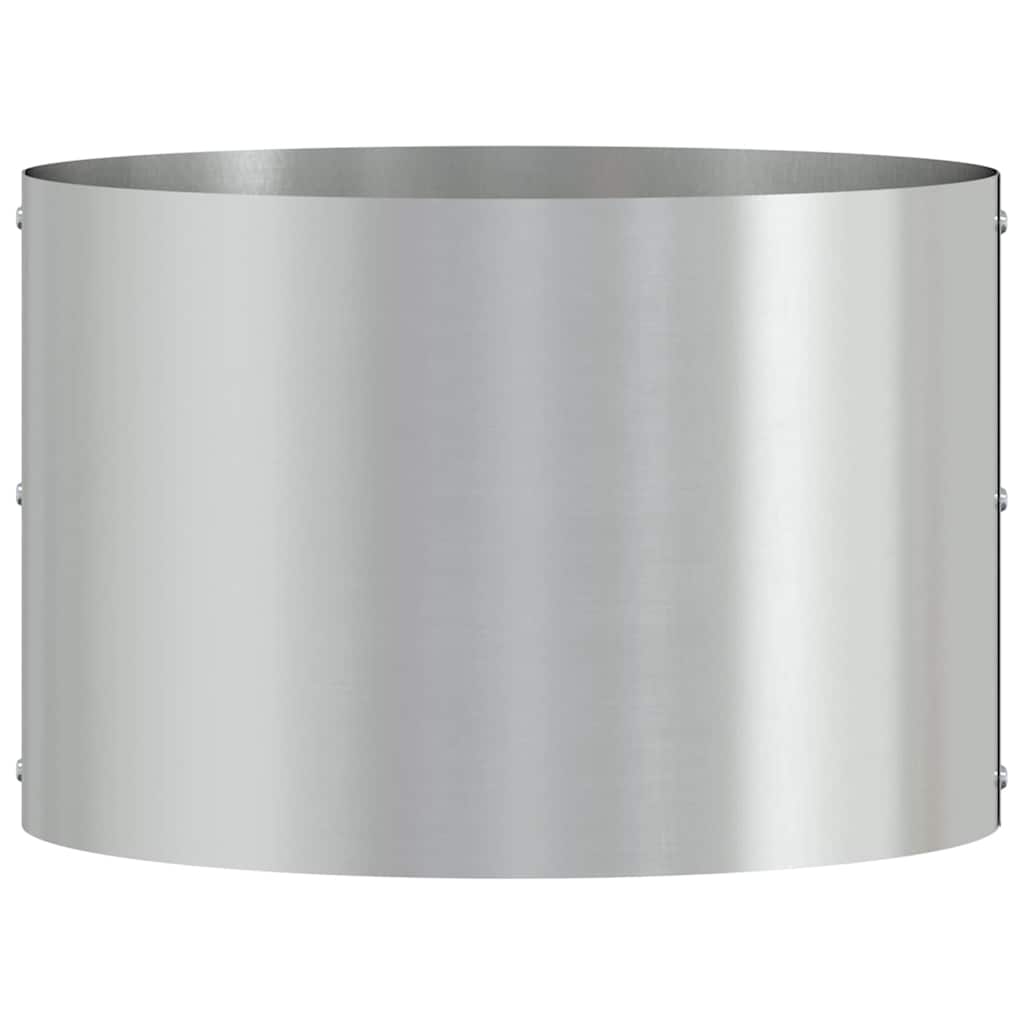 Garden Planters 5 pcs Silver 30 x 30 x 20 cm Galvanised steel