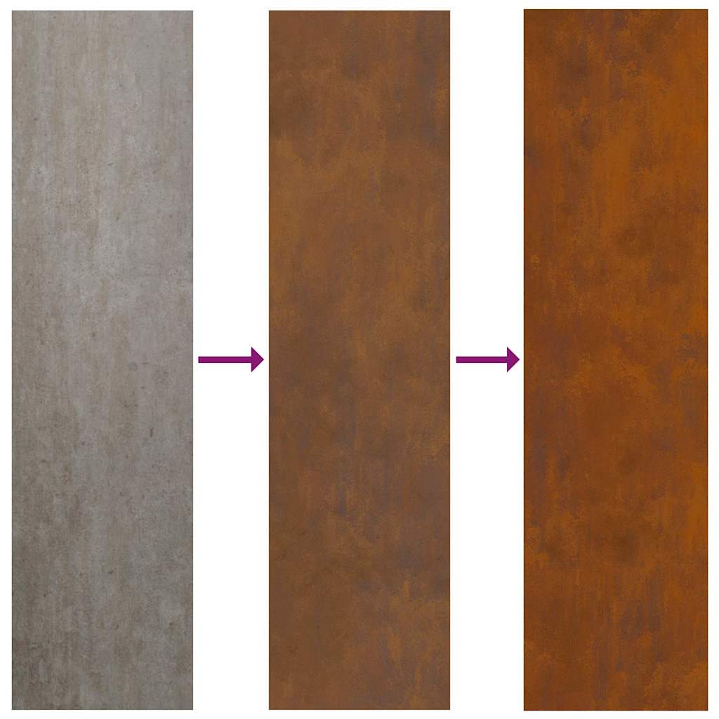 Garden Planter Brown 30 x 30 x 20 cm Corten steel