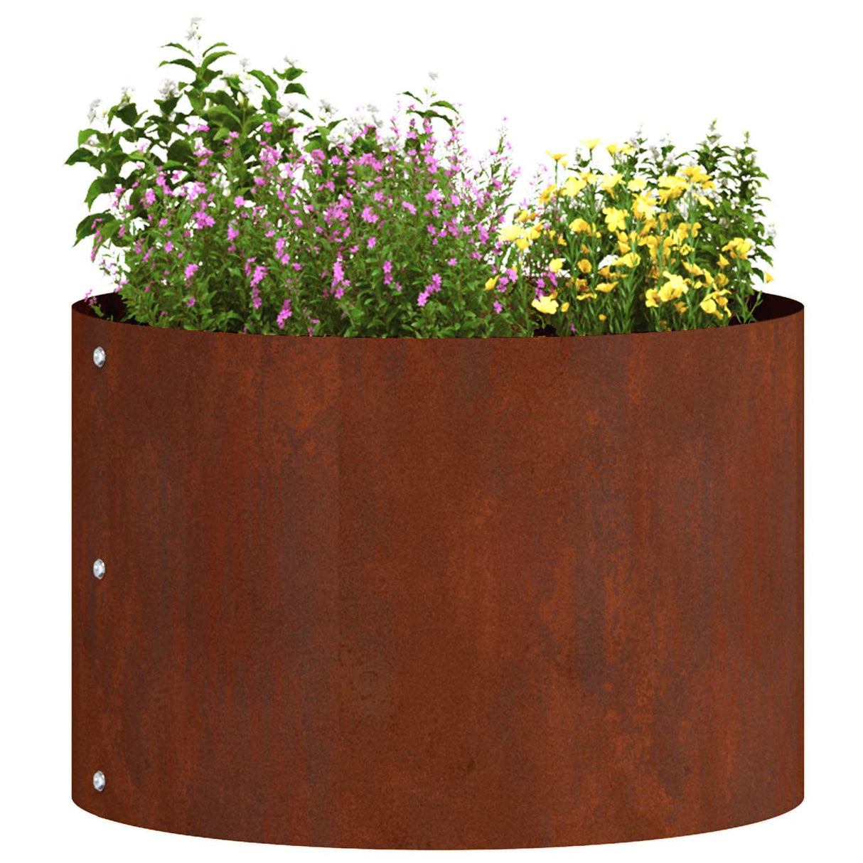 Planter Ring Brown 30 x 30 x 20 cm Weathering Steel