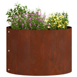 Planter Ring Brown 30 x 30 x 20 cm Weathering Steel