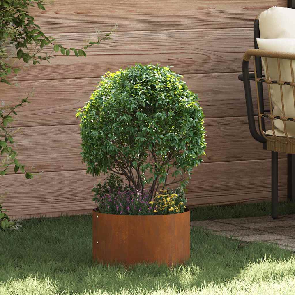 Garden Planters 5 pcs Brown 30 x 30 x 20 cm Corten steel