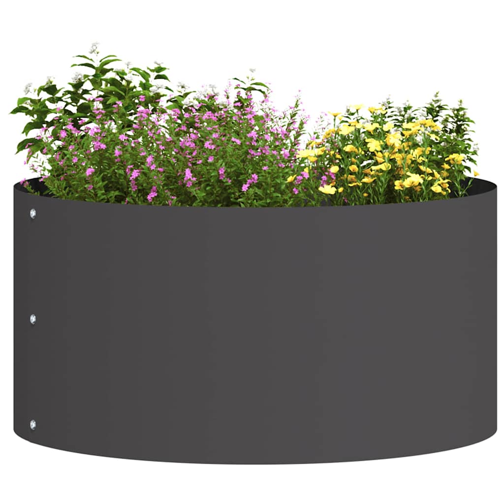 Garden Planter Black 40 x 40 x 20 cm Steel