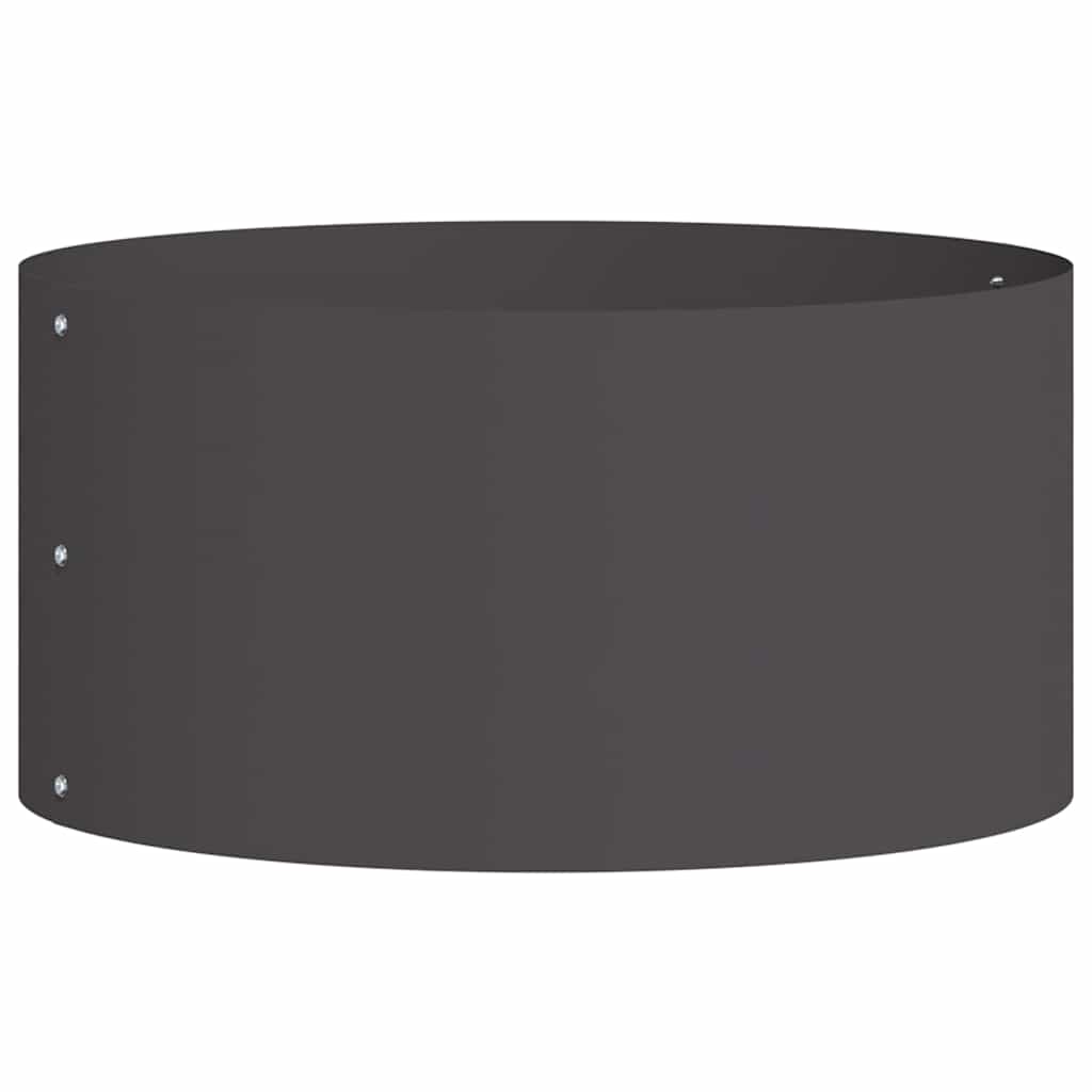 Garden Planters 5 pcs Black 40 x 40 x 20 cm Steel